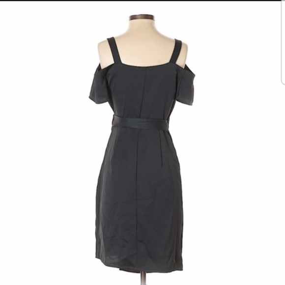 Robe All Saints Cadia Noire - Taille 4 | 100% Polyester | Col V | Neuf Avec Étiquettes